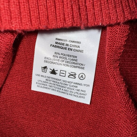 Men's Nike Tiger Woods TW Knit Golf Pullover Sweater Red Size XLarge - Picture 3 of 8